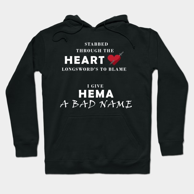 Longsword Through the Heart - HEMA Inspired Hoodie by CasualCarapace